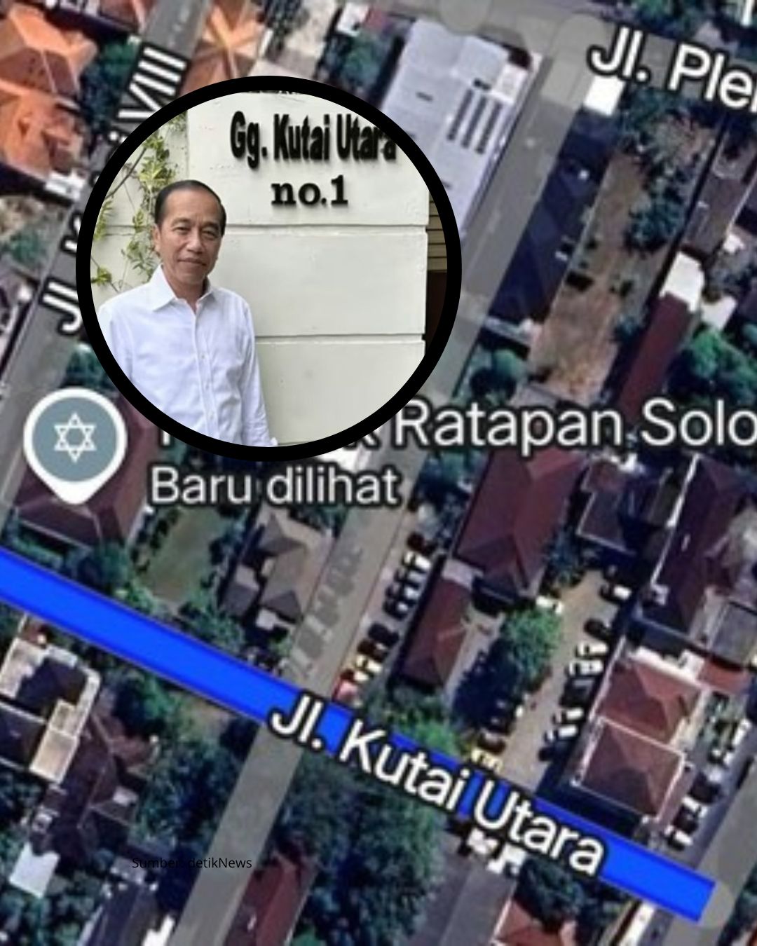 Viral Rumah Jokowi di Solo di Tandai di Maps Dengan Nama Tembok Ratapan