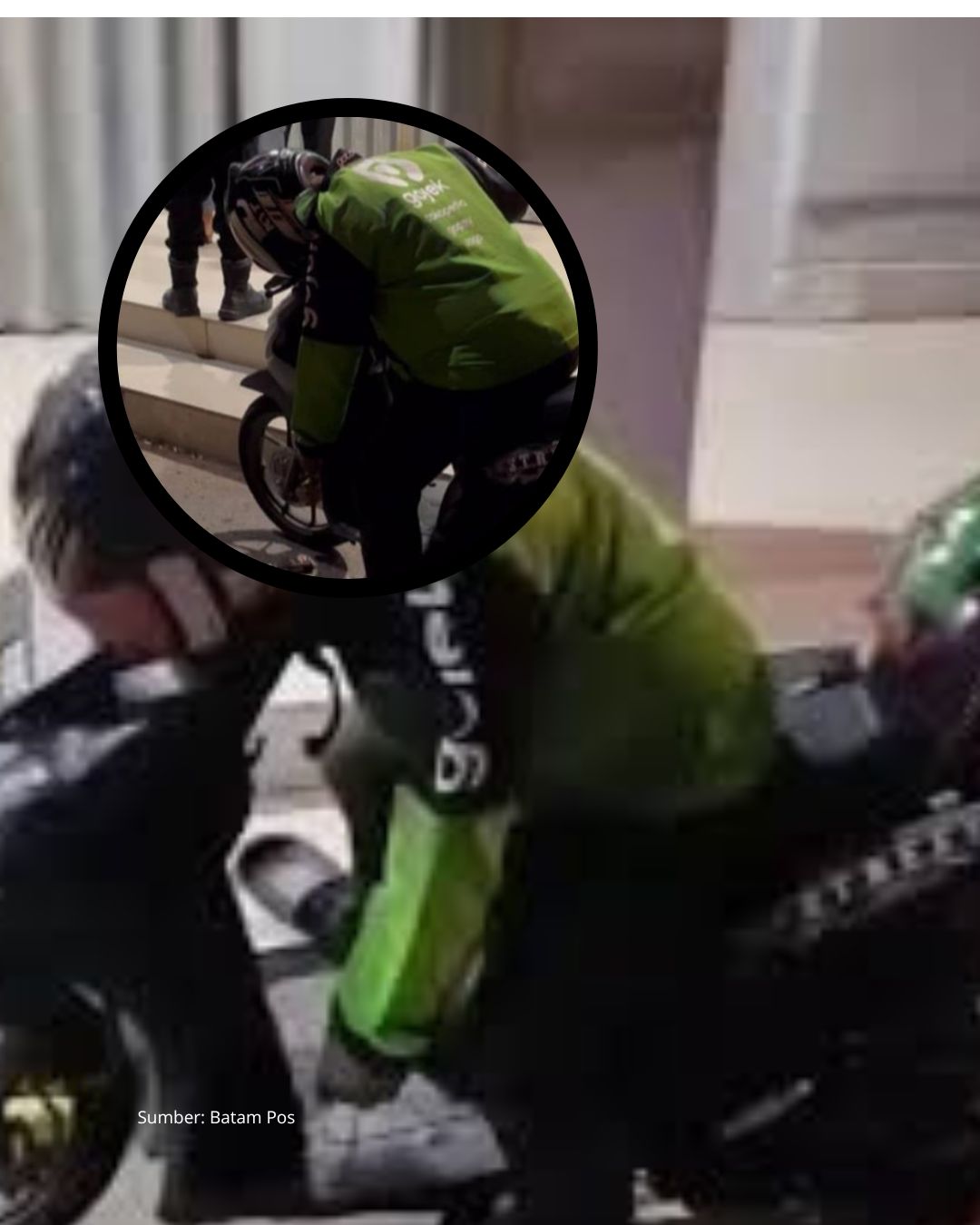 Driver Ojol Ditemukan Meninggal di Atas Motor Diduga Kelelahan