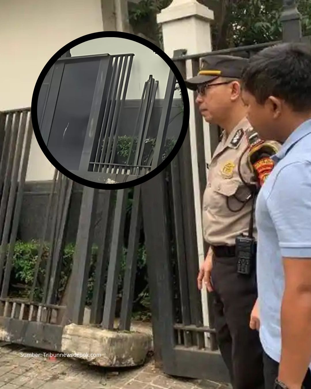 Sebuah Mobil Tabrak Rumah Jusuf Kalla di Jaksel