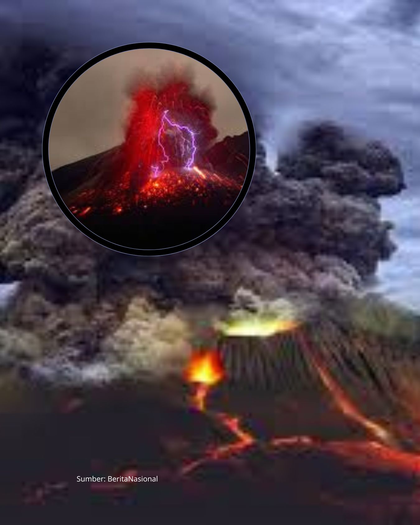 Gunung Merapi Kanlaon di Filipina Meletus, Dalam Kondisi Darurat Vulkanik