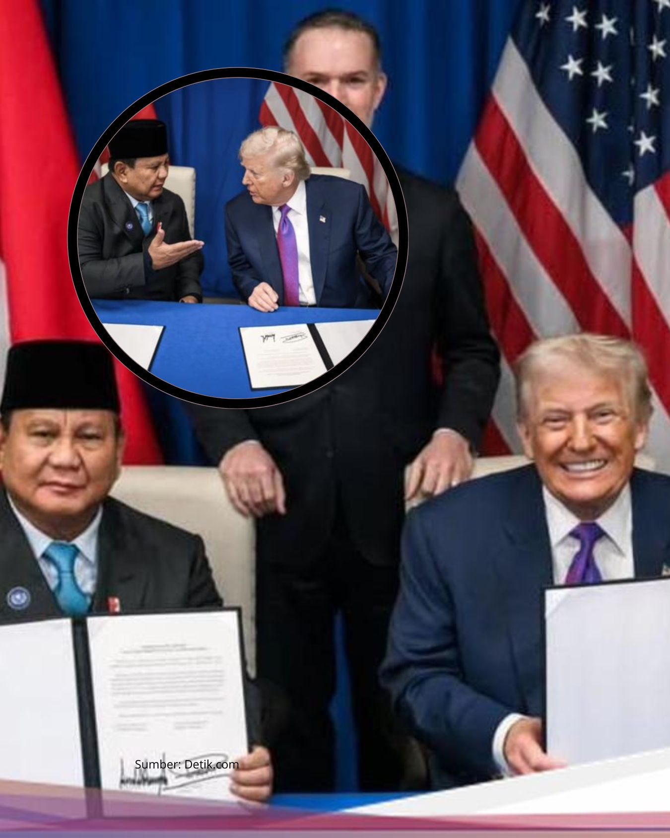 Prabowo dan Trump Teken Kesepakatan Dagang 0%