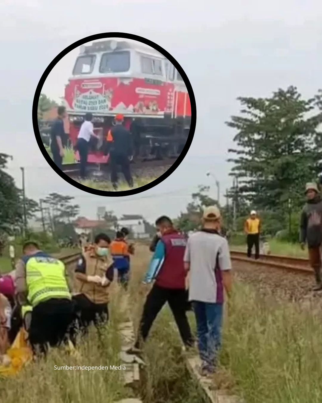 Insiden Tragis Tiga Anak Perempuan Tertabrak Kereta di Batang
