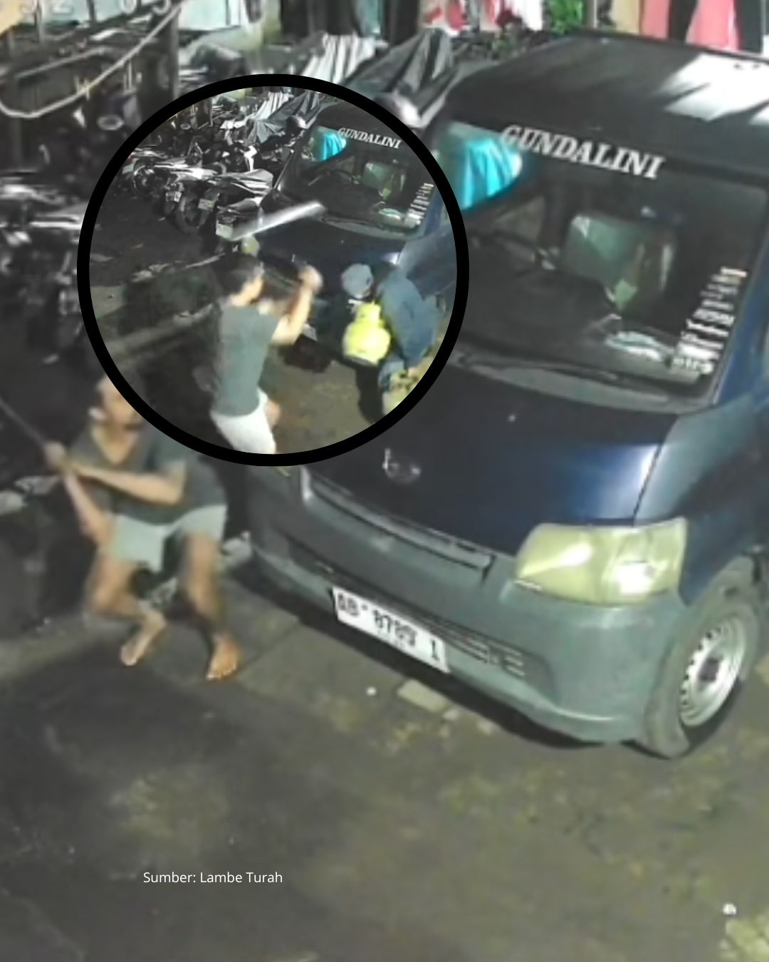 Viral: Pencuri Spesial Tabung Gas di Hantam Pake Stik Golf