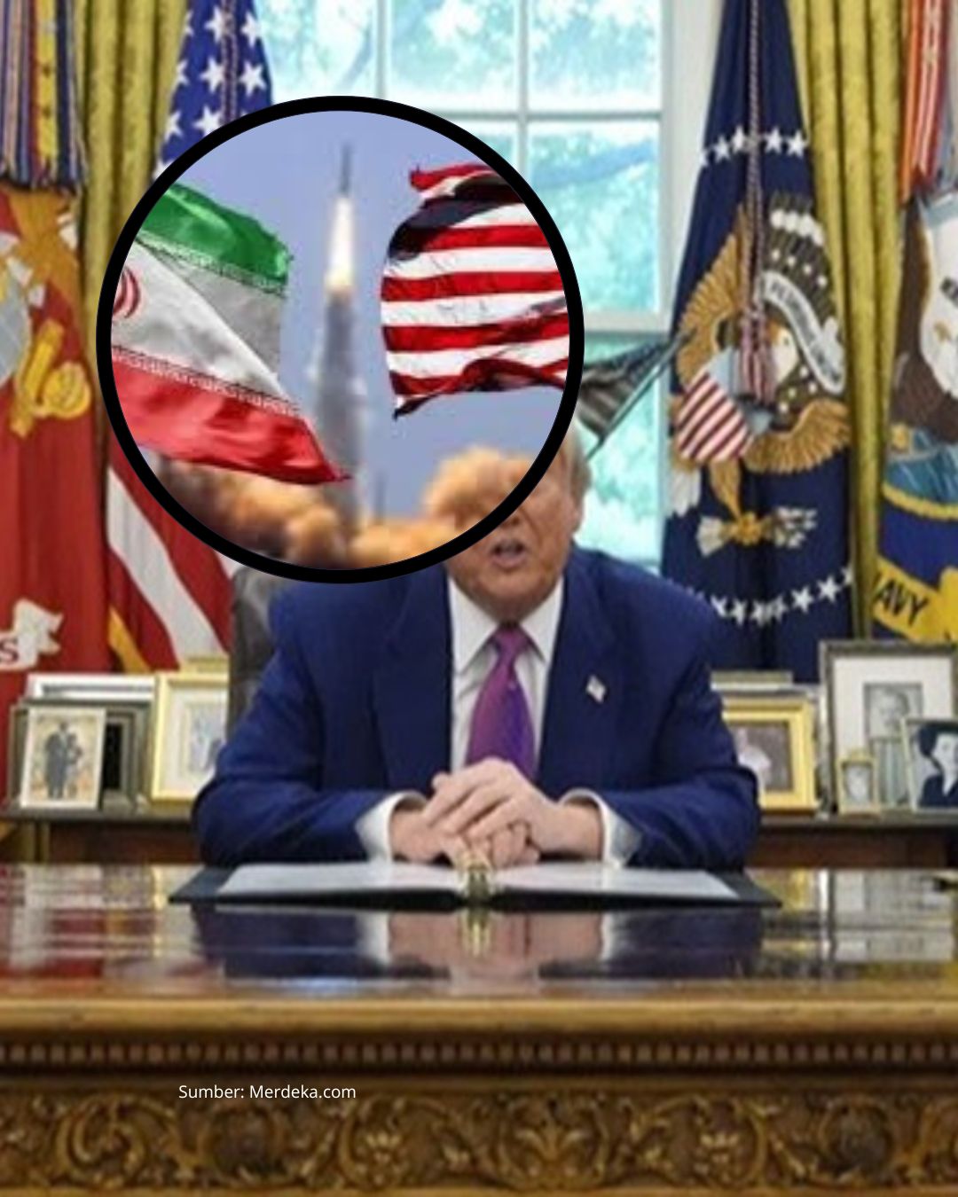 Trump Bantah Tuduhan Militer AS Ragu Serang Iran