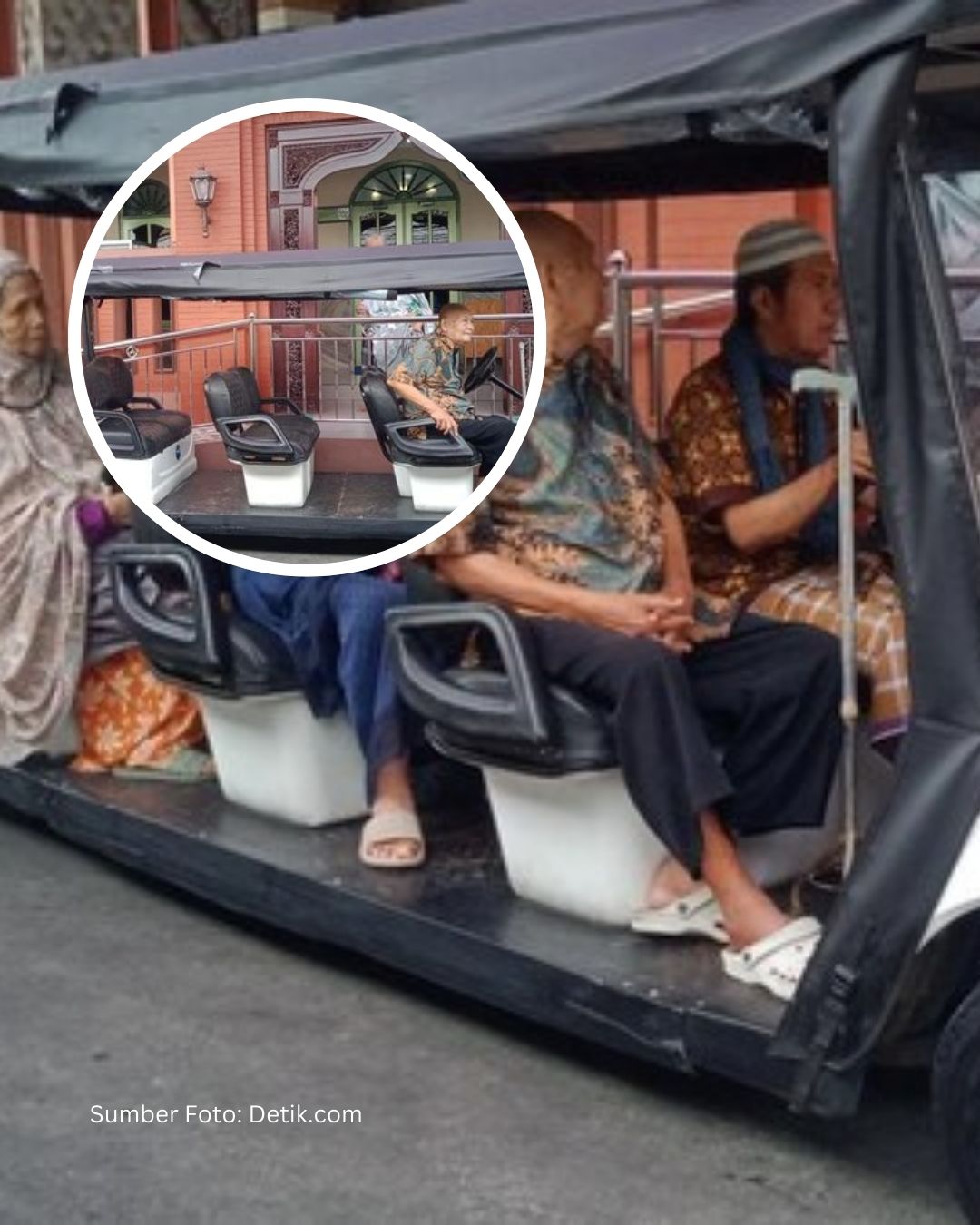 Ramadan Ramah Lansia: Masjid Sunan Kalijaga Sediakan Mobil Golf Antar Jemput Jemaah
