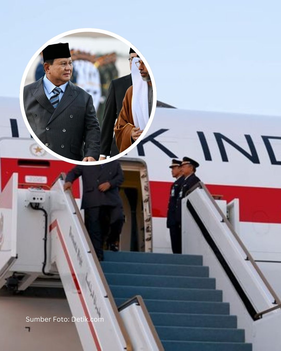 Prabowo Tiba di Abu Dhabi: Siap Perkuat Kerja Sama dengan Presiden MBZ!