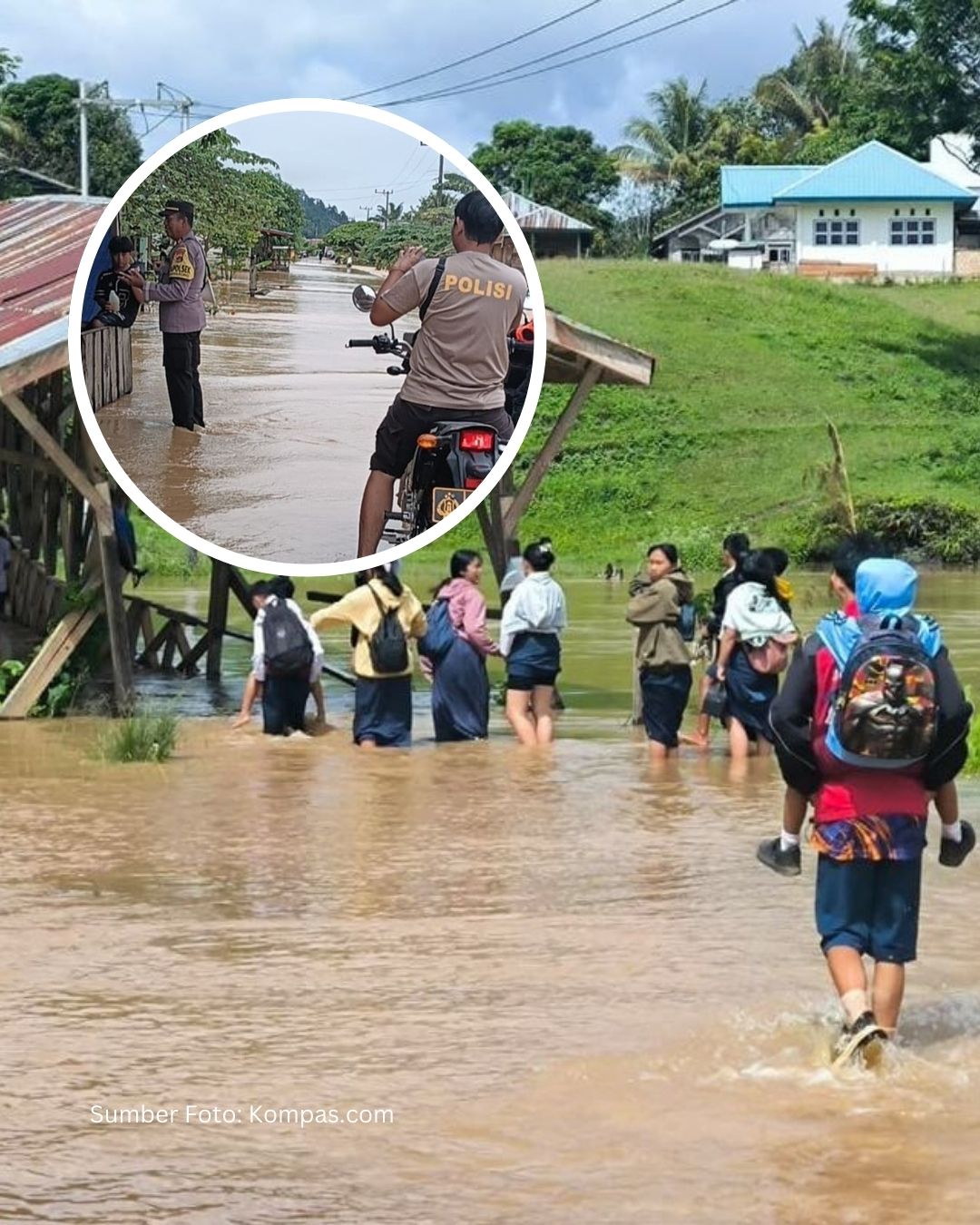 Banjir Kiriman Malaysia Rendam 5 Desa di Nunukan, 4.447 Warga Terdampak