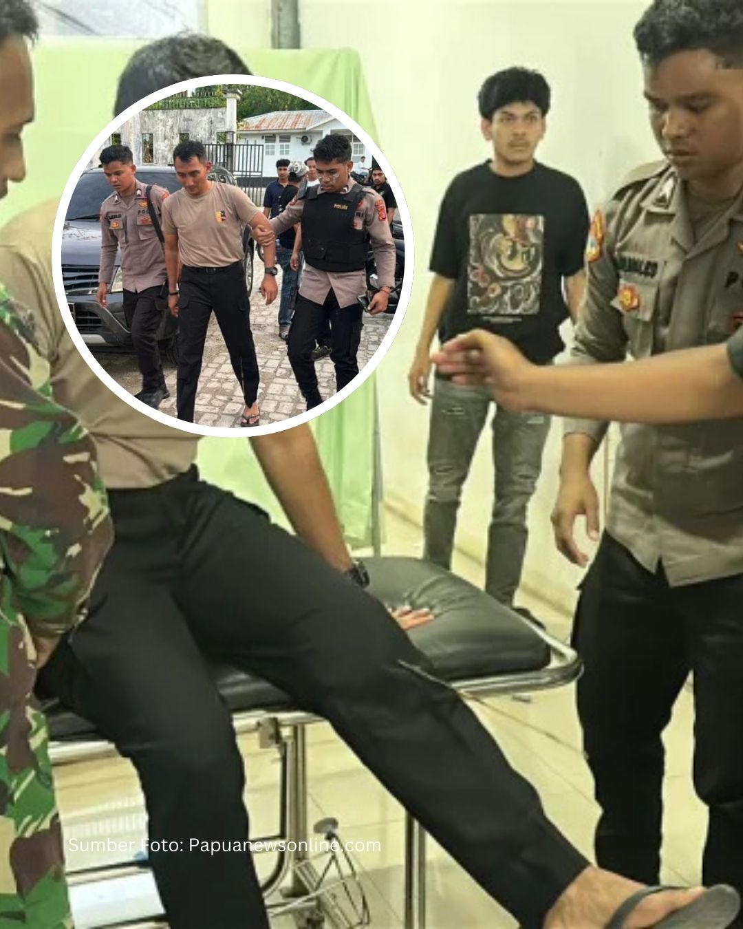 Tertusuk Anak Panah, Kapolres Tual Tetap Teguh Jaga Masyarakat