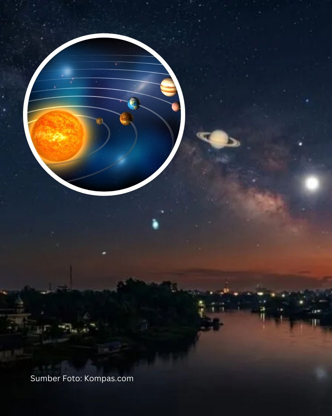 Fenomena Langka 6 Planet Berbaris di Langit Indonesia Malam Ini