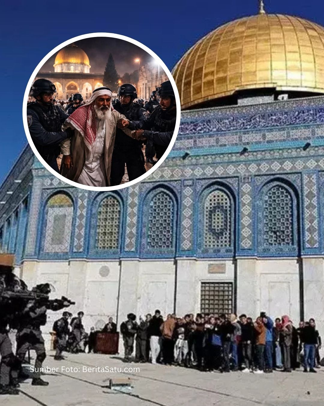 Imam Masjid Al-Aqsa Ditangkap Polisi Israel Jelang Ramadan