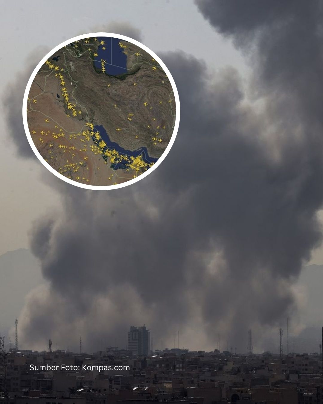 Iran Tutup Seluruh Wilayah Udara Setelah Diserang AS-Israel