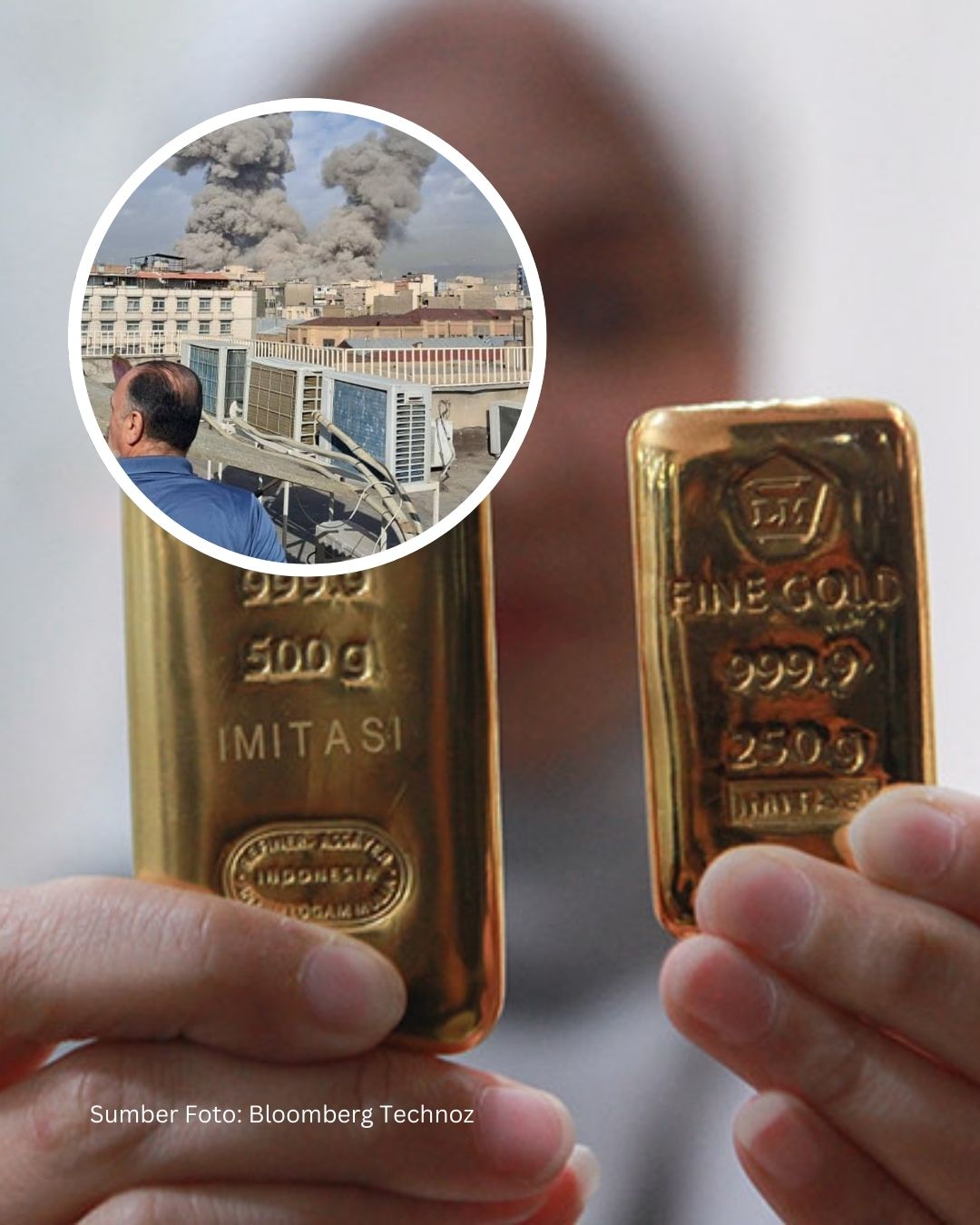 Harga Emas Dunia Melonjak Usai Serangan AS-Israel ke Iran