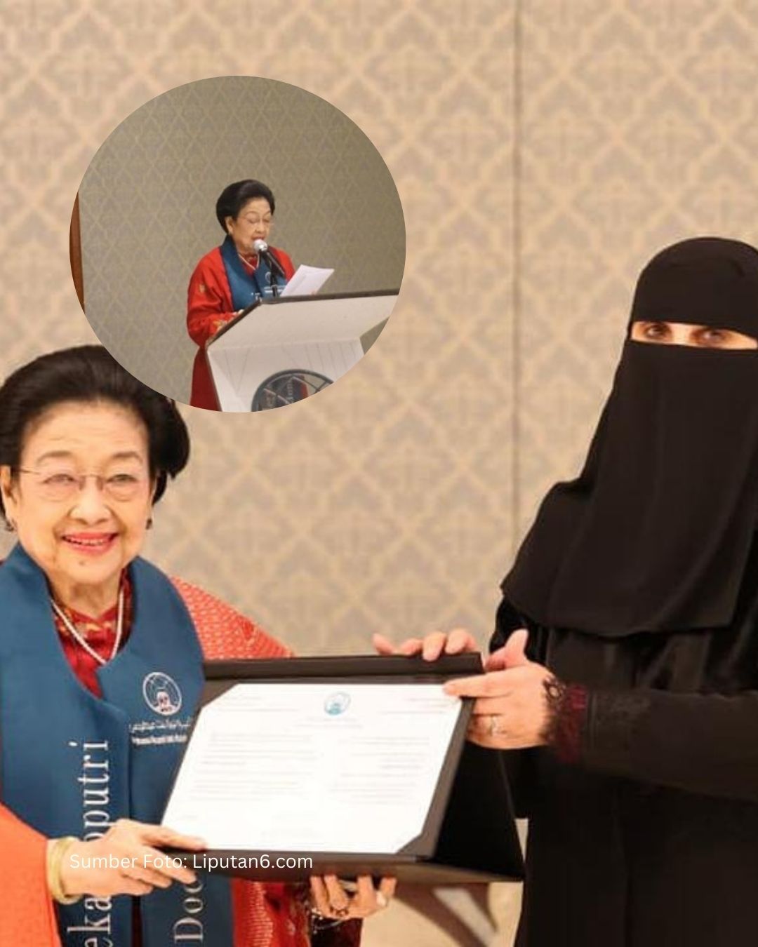 Megawati Terima Doktor HC ke-11 dari PNU Riyadh