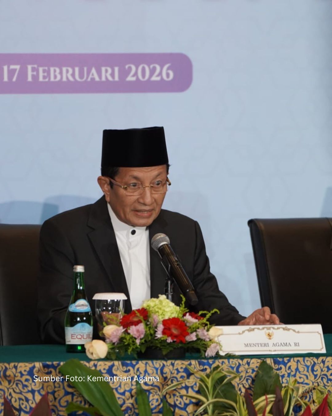 Kemenag Tetapkan 1 Ramadan 1447 H Jatuh pada 19 Februari 2026