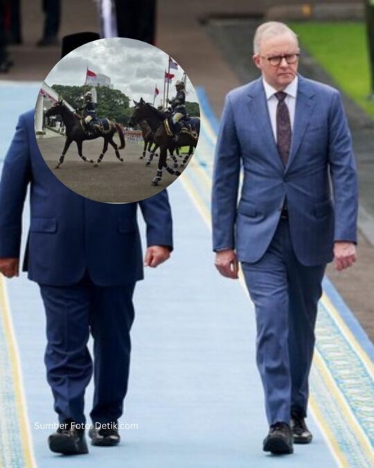 Albanese Disambut Prabowo di Istana Merdeka Dengan 80 Pasukan Berkuda