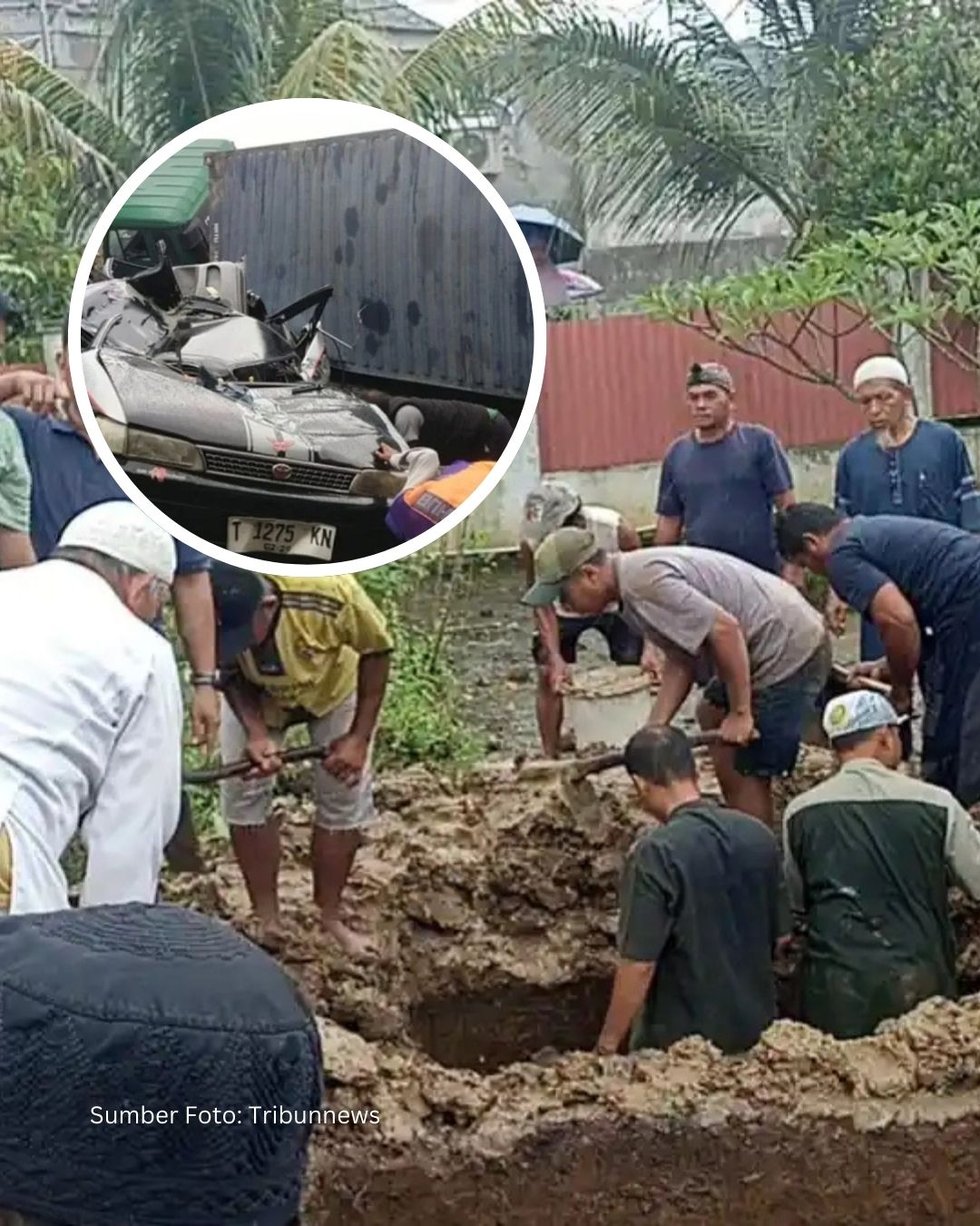 Pemakaman Keluarga Korban Kontainer Karawang, Suasana Haru Pecah