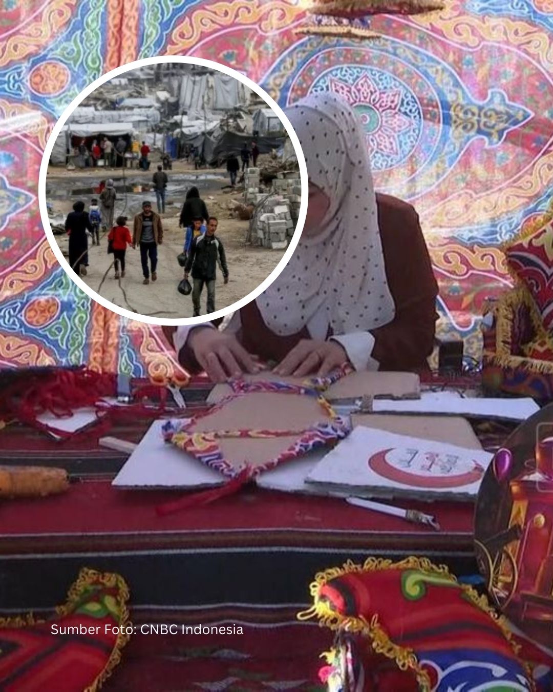 Kreativitas di Tengah Konflik: Lentera Ramadan dari Kardus Bekas di Gaza