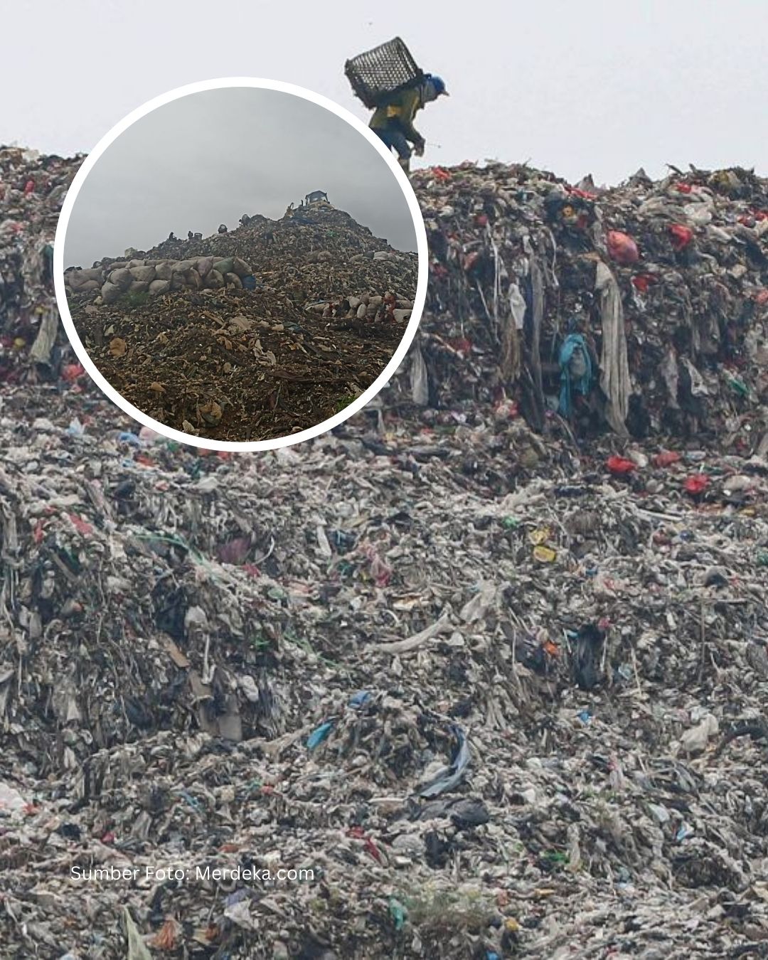 Gunung Sampah Bantargebang Tembus 73 Meter, Bekasi Krisis Ruang