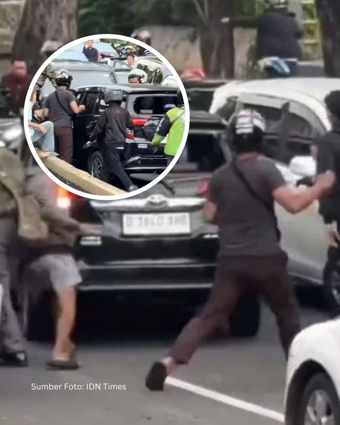 Mobil Calya Ugal-ugalan di Jakpus: Lawan Arah, Tabrak Kendaraan, Diamuk Massa!