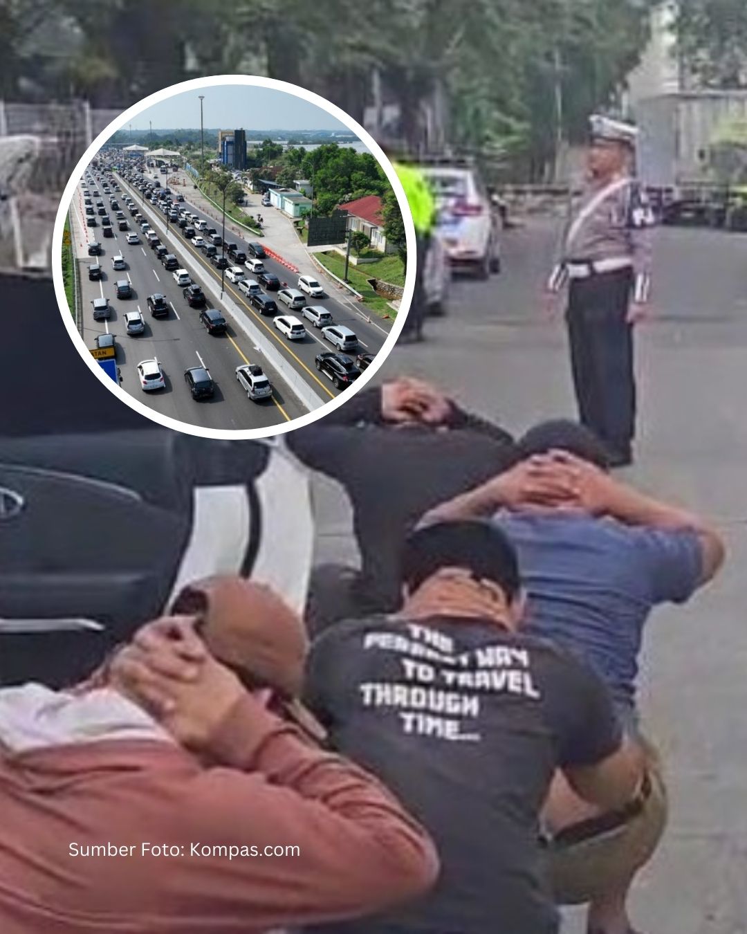 PJR Cikampek Grebek 4 Pencuri Ban Serep Truk!