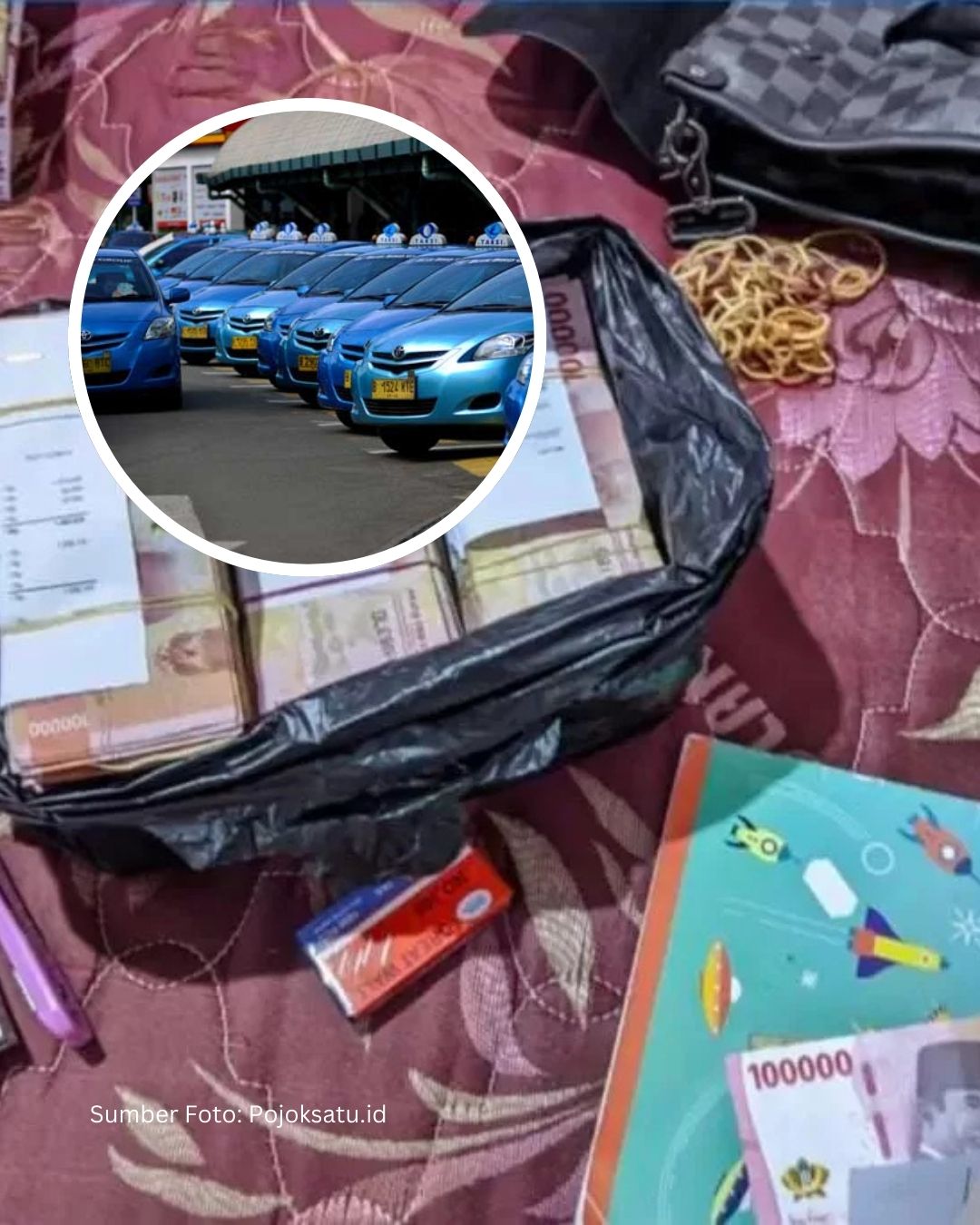 Respect !!Sopir Taksi di Parung Panjang Kembalikan Rp180 Juta, Tolak Imbalan