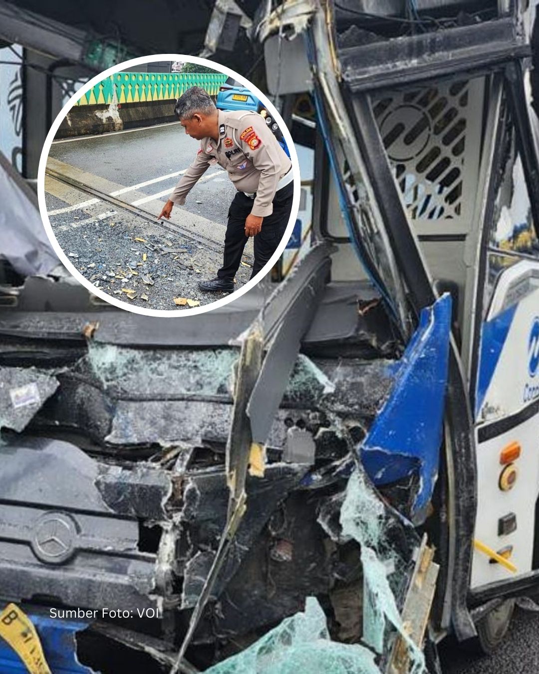 Polisi: Sopir Diduga Lelah, Puasa Jadi Faktor Penyebab Tabrakan Dua Bus Transjakarta
