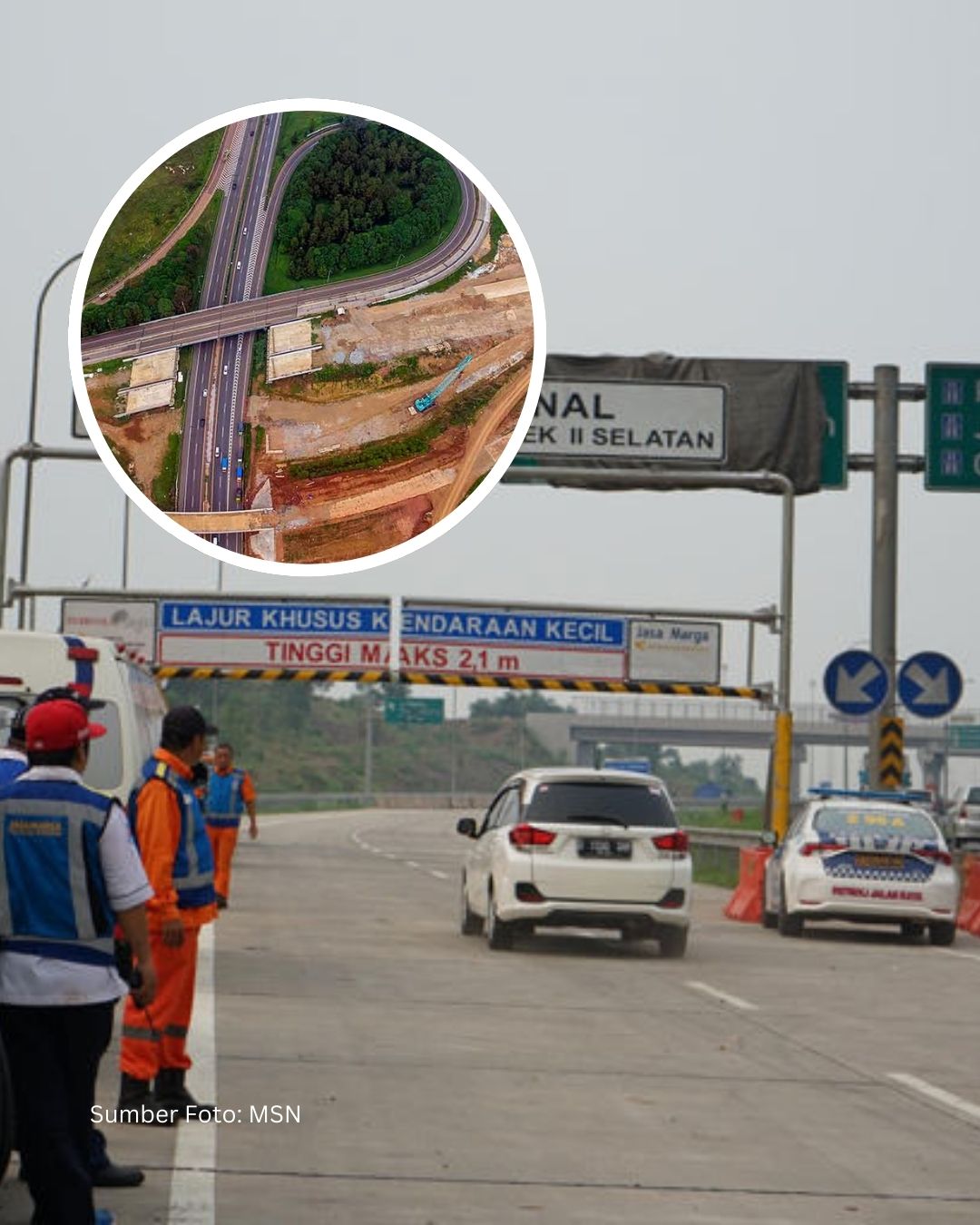 Japek II Selatan Dibuka Gratis Saat Arus Balik Lebaran