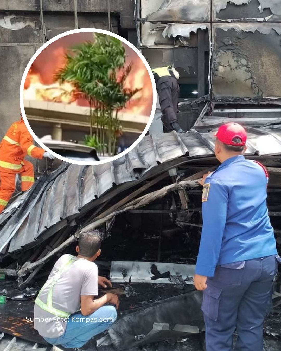 Percikan Las Picu Kebakaran Fasad Mal Ciputra Cibubur, Pengunjung Selamat