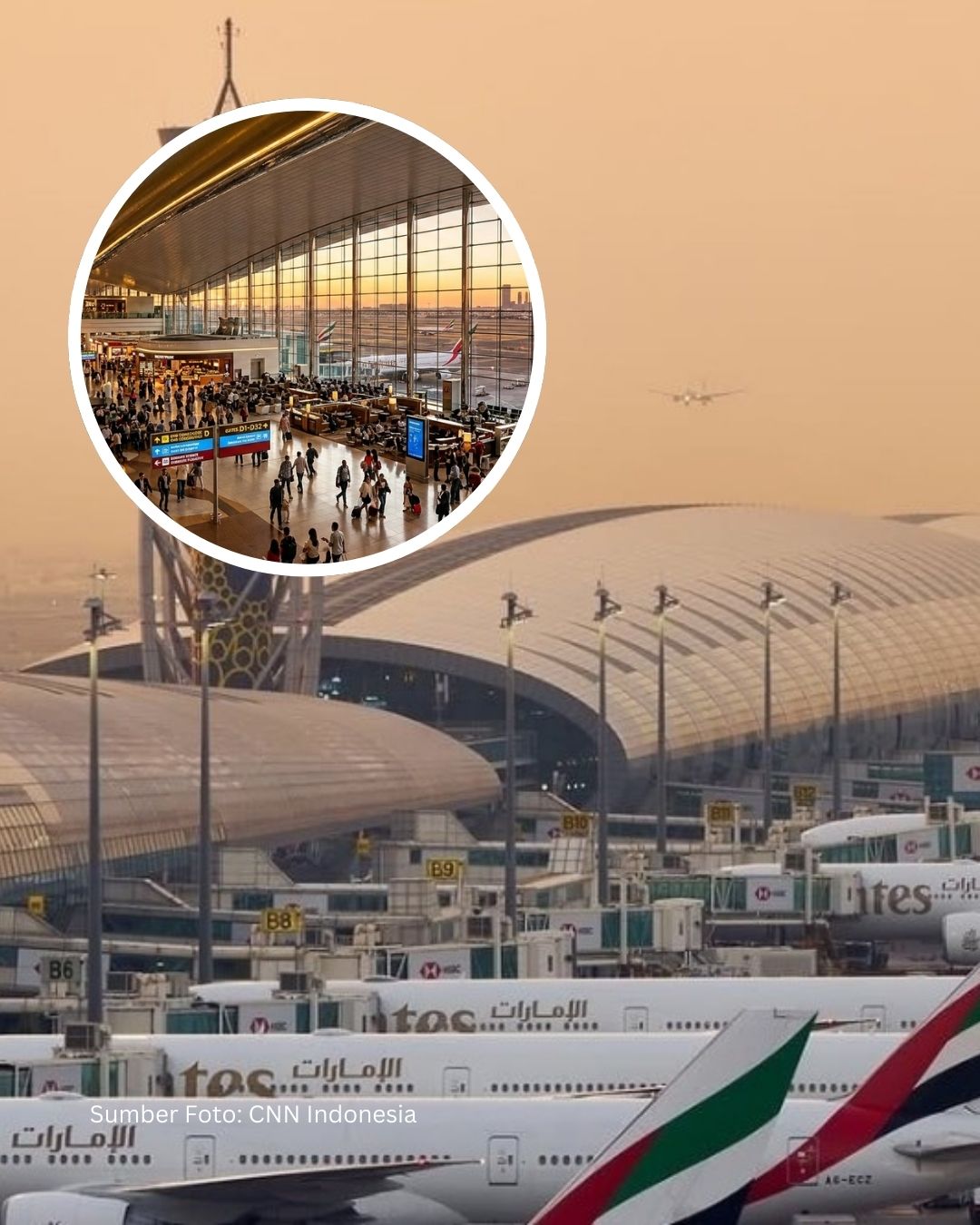 Bandara Dubai & Abu Dhabi Lumpuh Total! Rudal Iran Hantam UEA, Ribuan Penerbangan Batal