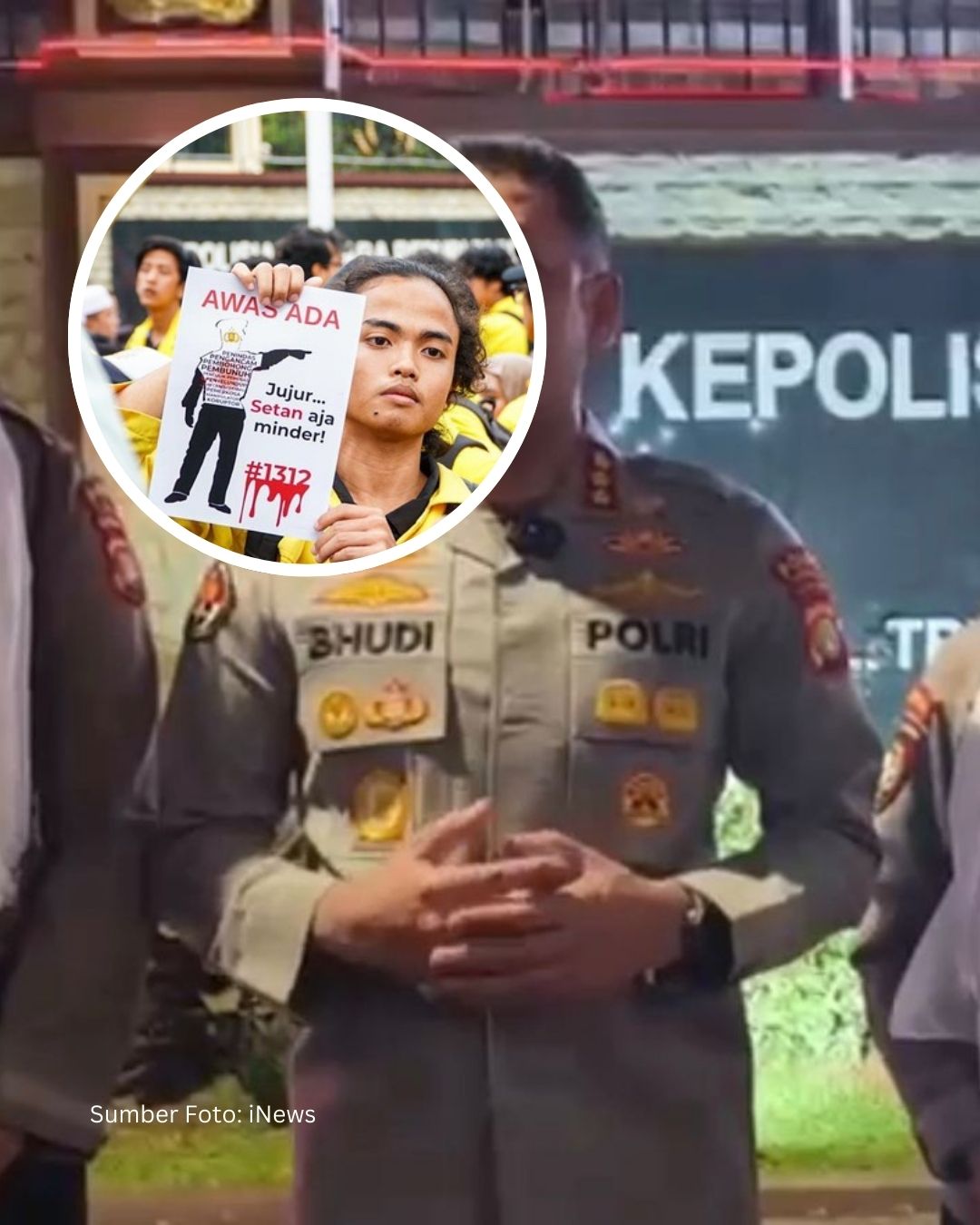 BEM UI Coret Kerudung Polwan di Demo Mabes Polri – Ramai Pro Kontra