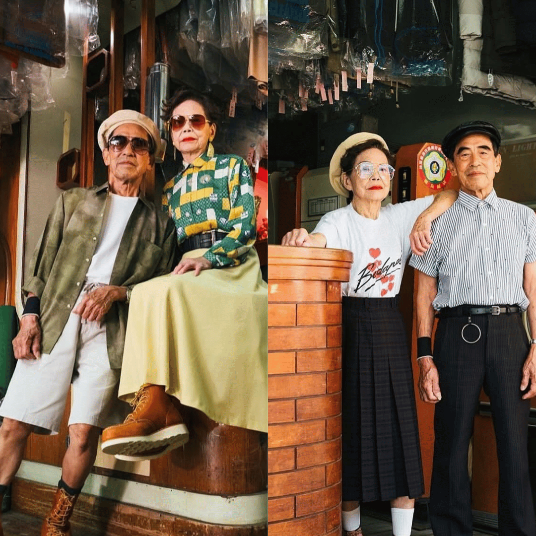 Pasangan Lansia Taiwan Jadi Model, Kenakan Baju yang Tak Pernah Diambil Pemiliknya di Laundry Mereka