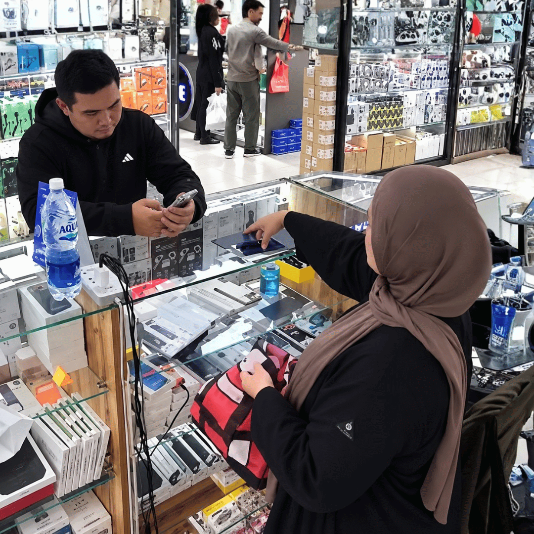 Aksi Pria Diduga Coba Kabur Tanpa Bayar HP Gagal, Karyawan Toko Berhasil Menghentikannya