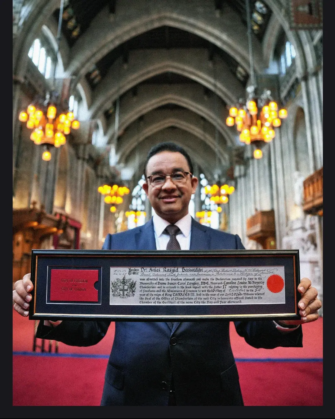 Anies Baswedan Raih Penghargaan Freedom of the City of London, Tradisi Sipil Berusia Hampir 800 Tahun