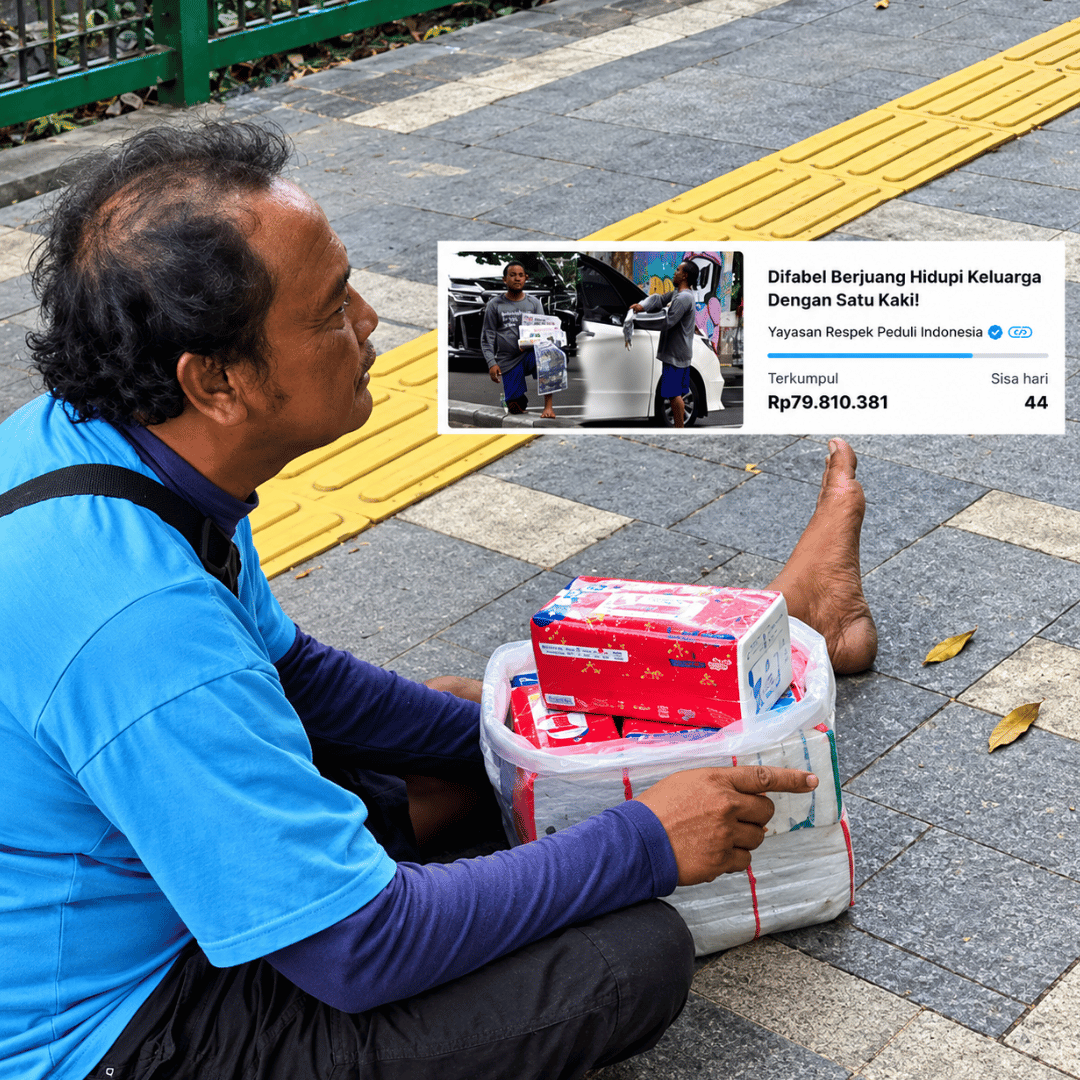 Donasi Terkumpul Rp14,3 Juta, Penjual Tisu Difabel Disebut Hanya terima Rp 600 Ribu, Ternyata untuk Iklan?