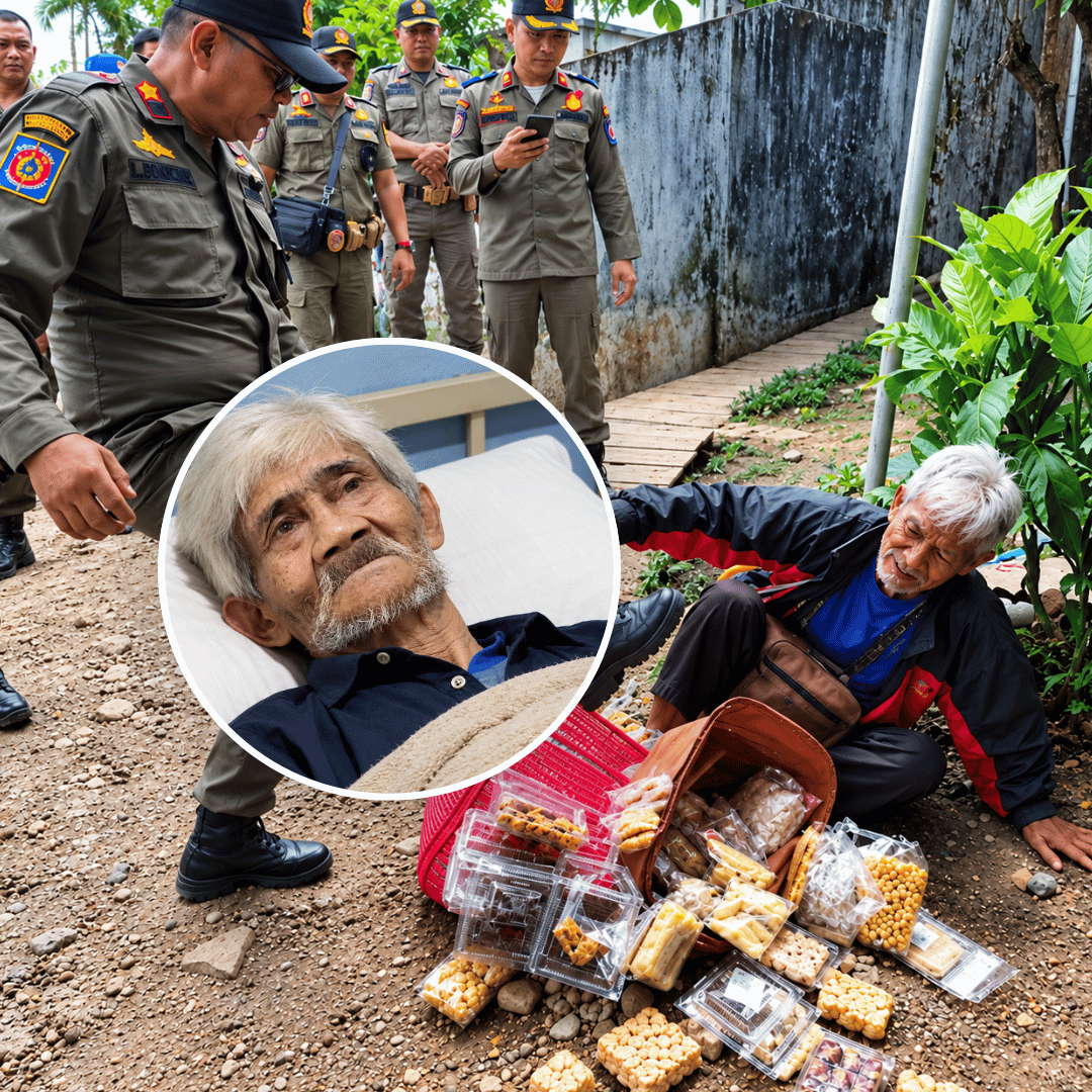 Kakek Penjual Keripik Diduga Ditend*ng Oknum Satpol PP, Dagangan Berserakan
