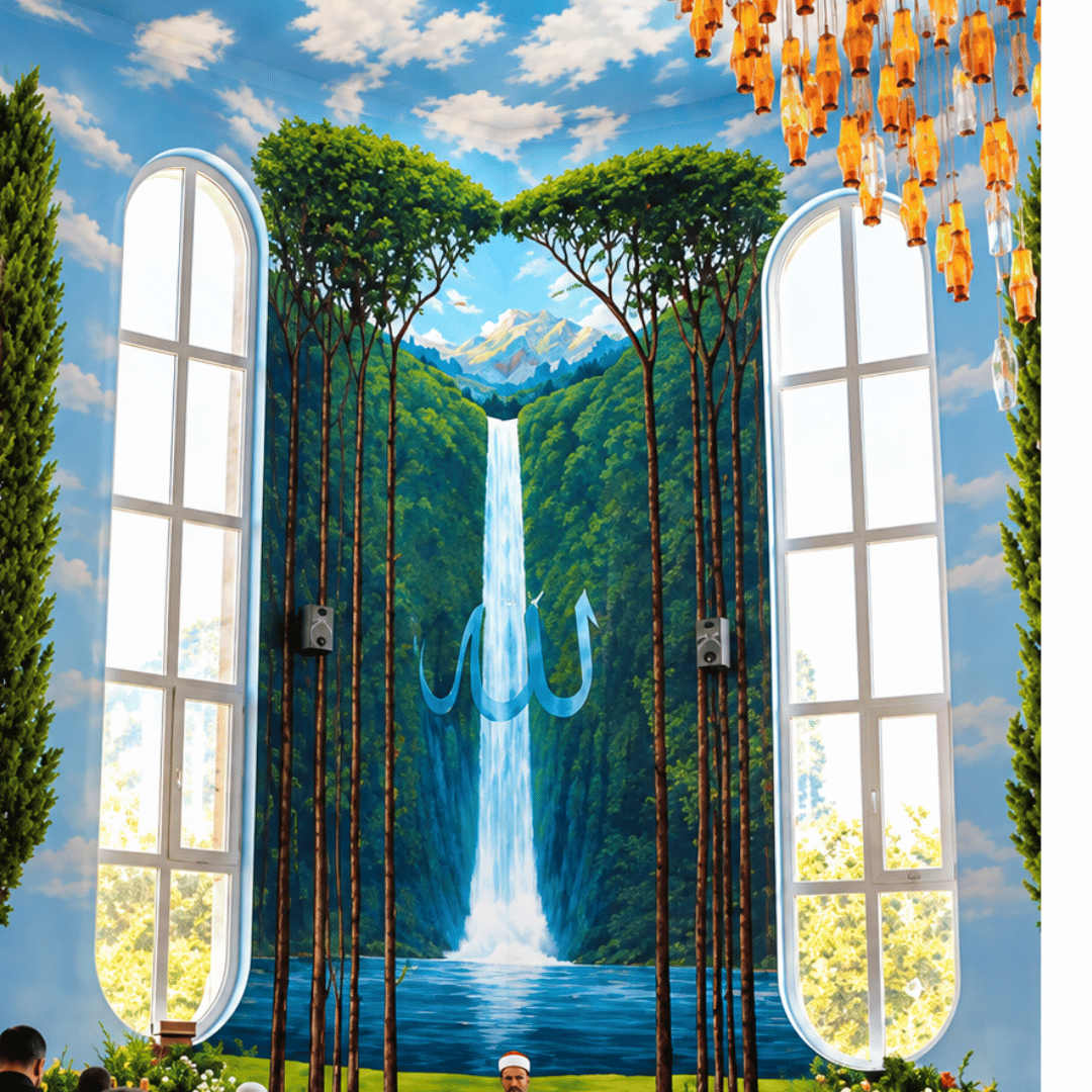 MIHRABNYA MENAMPILKAN AIR TERJUN MIHRABNYA MENAMPILKAN AIR TERJUN