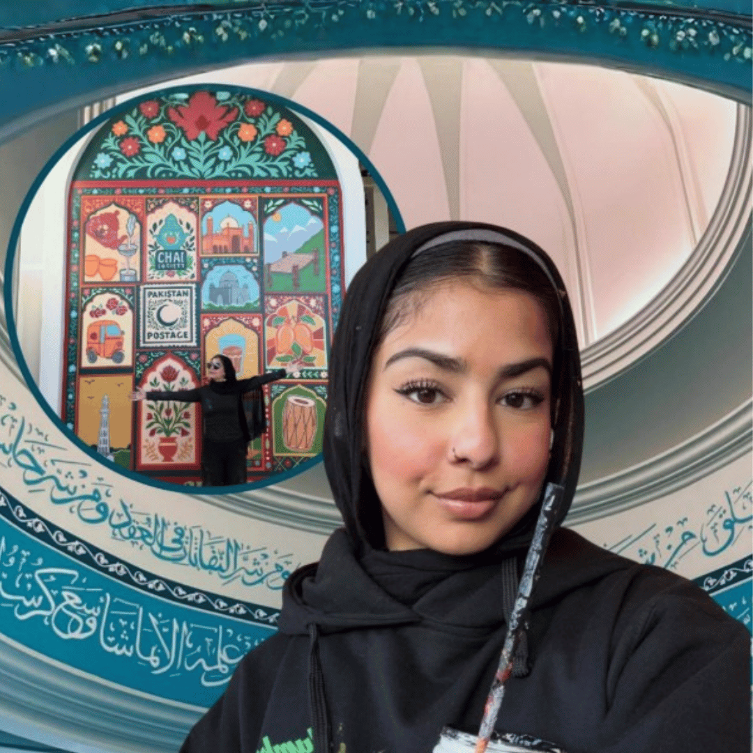 Seniman Muslimah Asal Amerika Ubah Dinding Masjid dengan Kaligrafi Islam yang Memukau