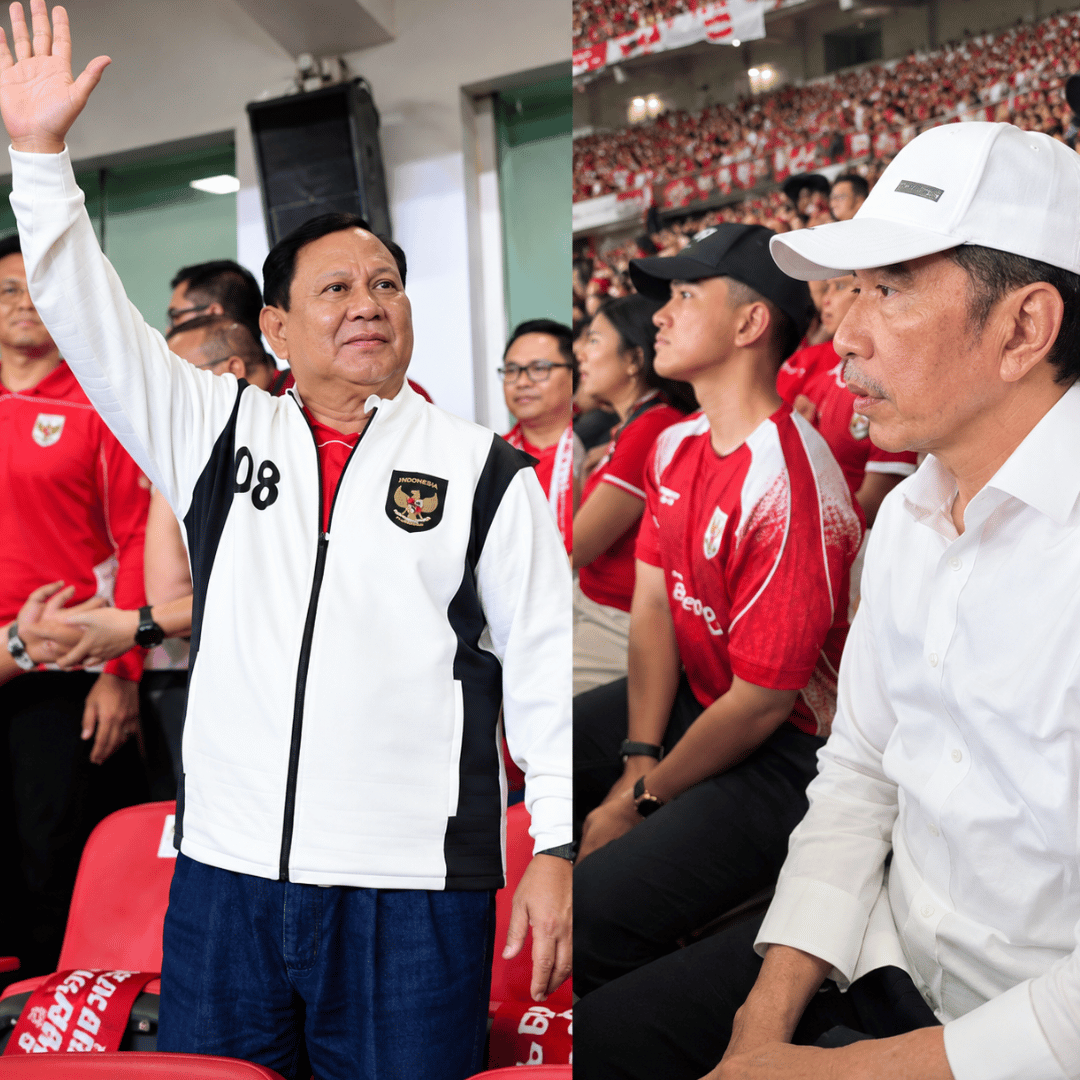 Tak Lagi di Tribun VVIP, Jokowi Nonton Timnas Indonesia dari Kursi Penonton